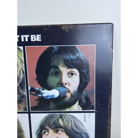 Vandor 2005 The Beatles "Let it Be" Album Cover 12" x 12" Metal Sign - Picture 6 of 9